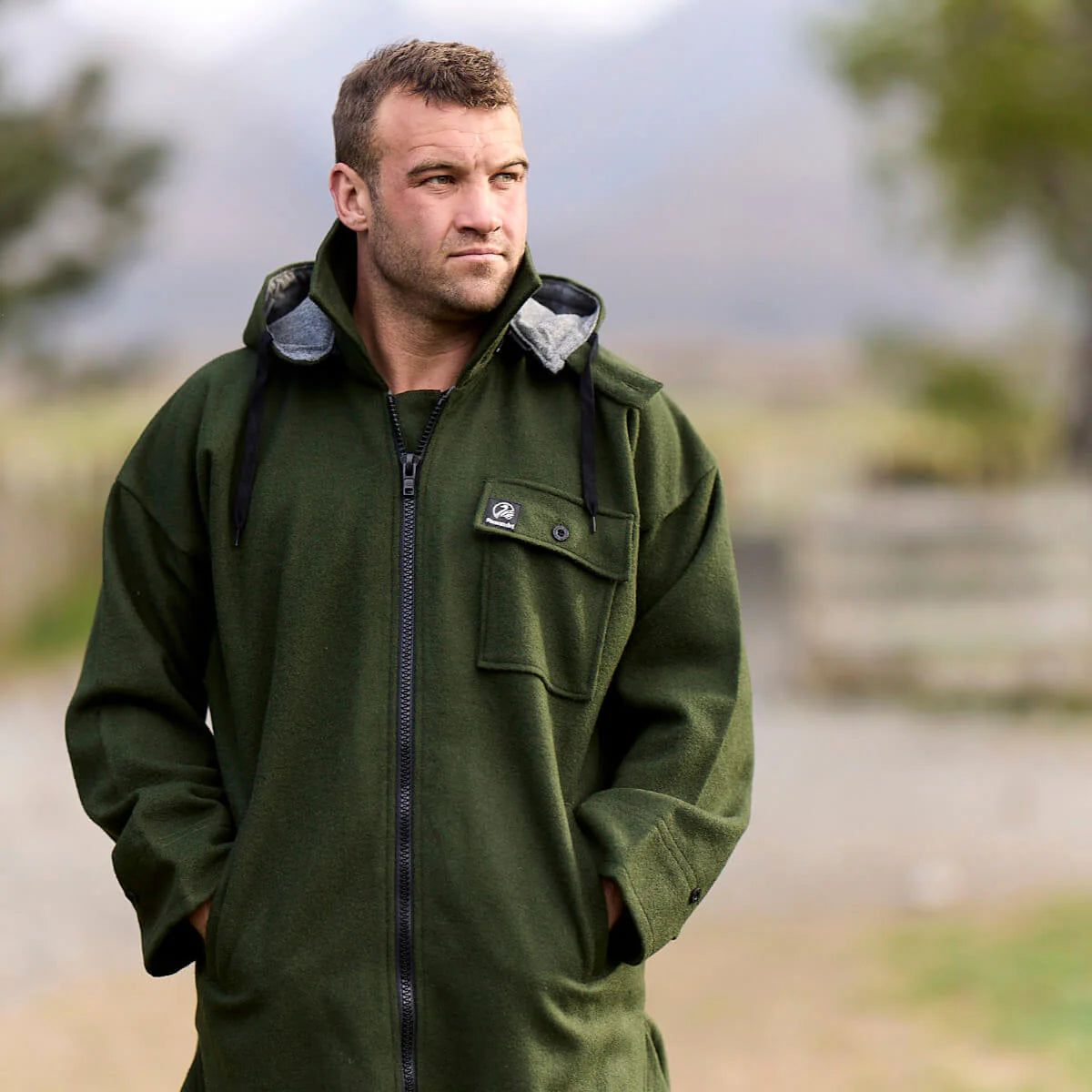 Swanndri Mens Mosgiel Wool Bushshirt with Zip-up Front - Wild & Moor