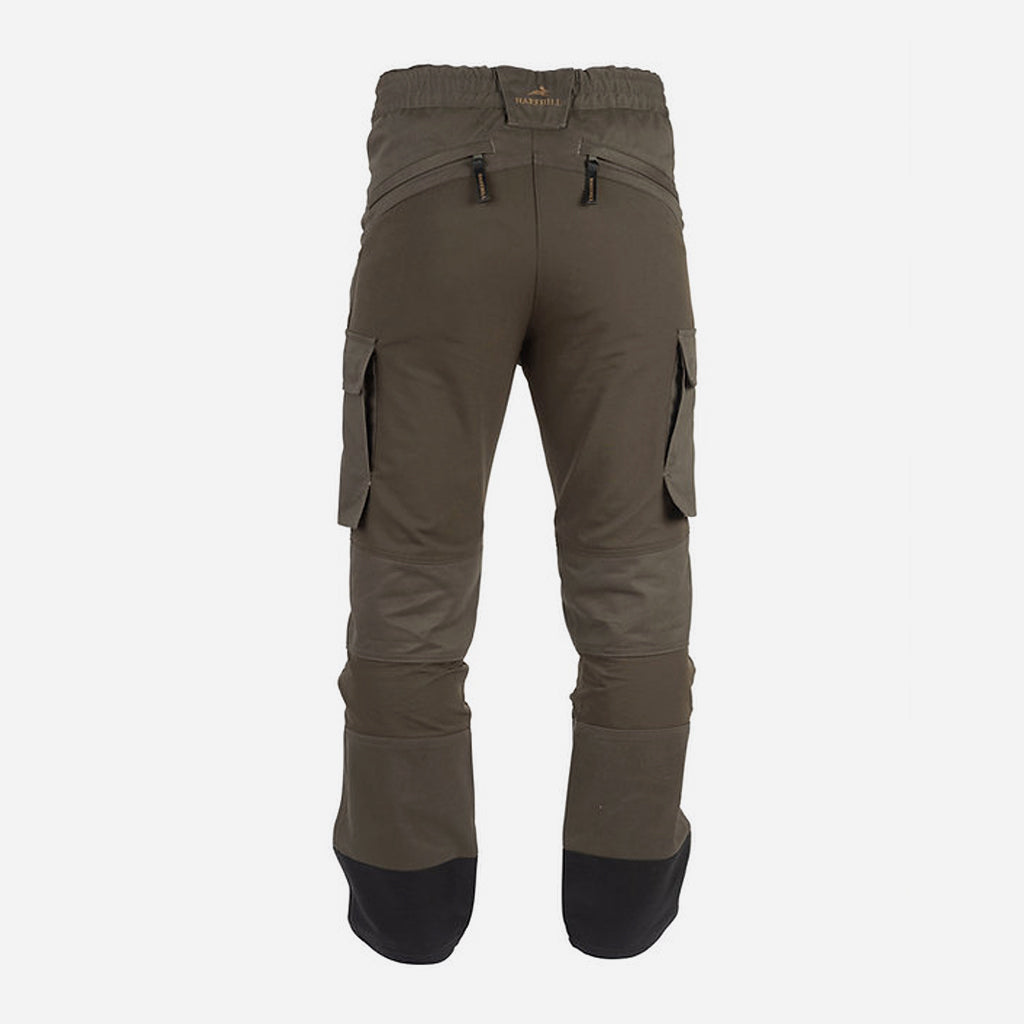 Back of Harehill Ridgegate Cargo Pocket Trousers, Forest Shade - Wild & Moor