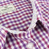 Hoggs of Fife Becky II Ladies Cotton Shirt, Violet/Cerise - Wild & Moor