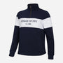 Hoggs of Fife Dumfries 1888 Women's 1/4 Zip Sweatshirt Navy/White - Wild & Moor