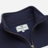 Hoggs of Fife Dumfries 1888 Women's 1/4 Zip Sweatshirt Navy/White - Wild & Moor