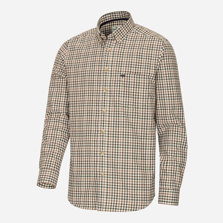 Hoggs of Fife Garvock Cotton Twill Herringbone Check Shirt - Wild & Moor