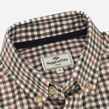 Hoggs of Fife Garvock Cotton Twill Herringbone Check Shirt - Wild & Moor