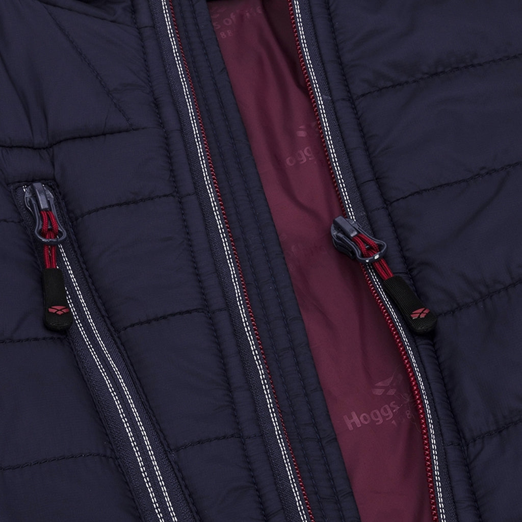 Inside of Hoggs of Fife Kingston Lightweight Quilted Ripstop Jacket - Wild & Moor