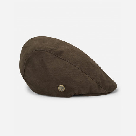 Hoggs of Fife Struther Waterproof Flat Cap Dark Green - Wild & Moor