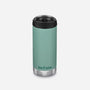 Klean Kanteen 355ml TKWide Insulated Coffee Tumbler with Café Cap Beryl Green - Wild & Moor