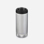 Klean Kanteen 355ml TKWide Insulated Coffee Tumbler with Café Cap Brushed Stainless - Wild & Moor