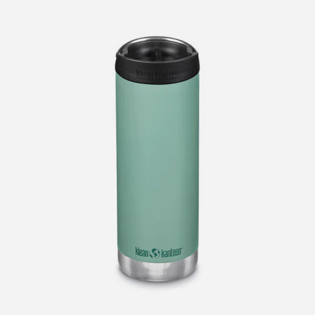 Klean Kanteen 473ml TKWide Insulated Coffee Tumbler with Café Cap Beryl Green - Wild & Moor