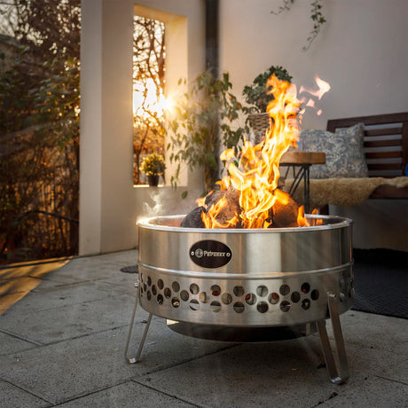 On the Patio with Petromax Tyropit Fire Bowl - Wild & Moor