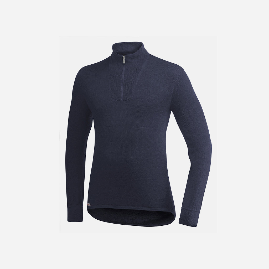 Woolpower Zip Turtleneck 200 Dark Navy